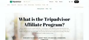 Tripadvisor affiliate marketing program